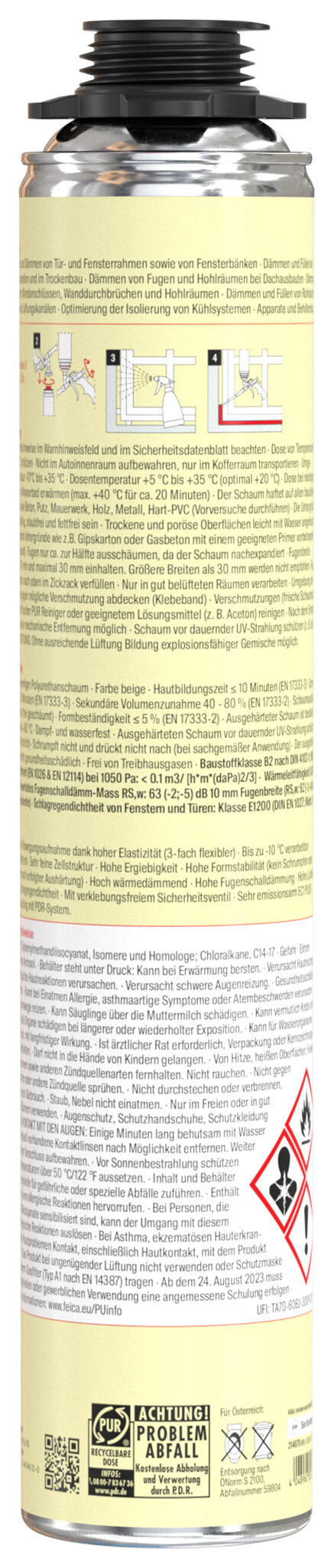 Produktbild: "fischer Flexibler Pistolenschaum PUP Flex 750 B2"