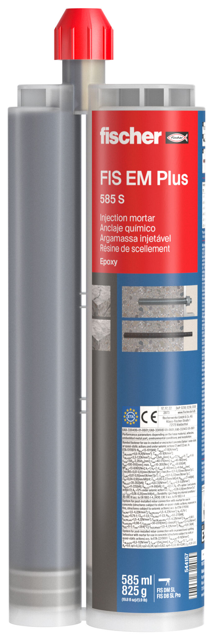 Product Picture: "fischer Injection mortar FIS EM Plus 585 S"