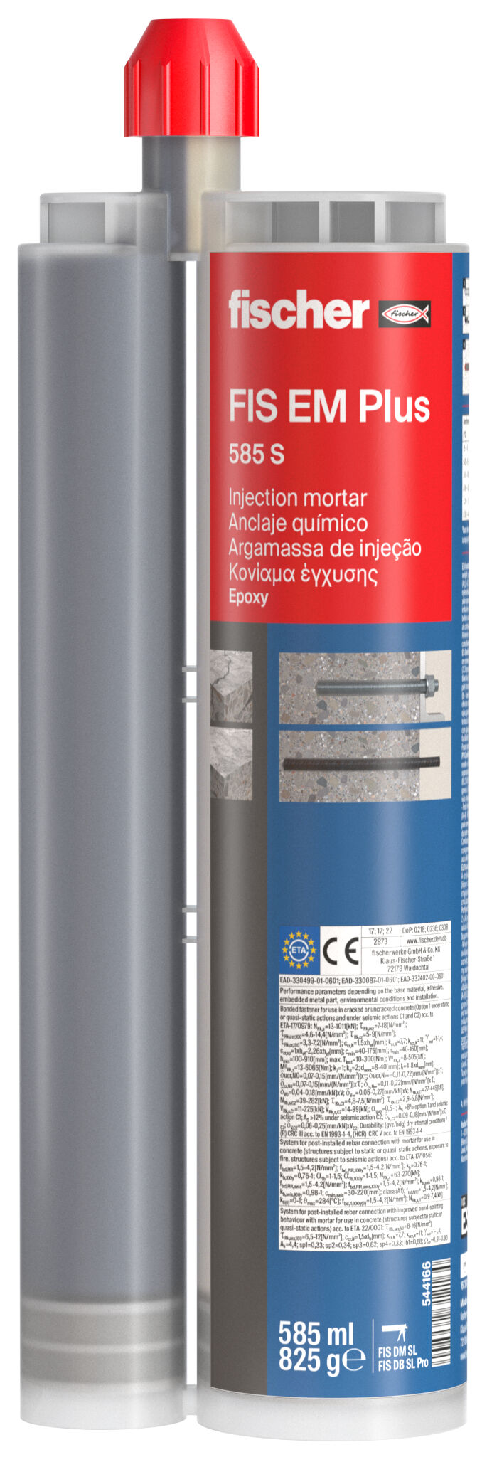 Product Picture: "fischer Epoxy mortar FIS EM Plus 585 S"