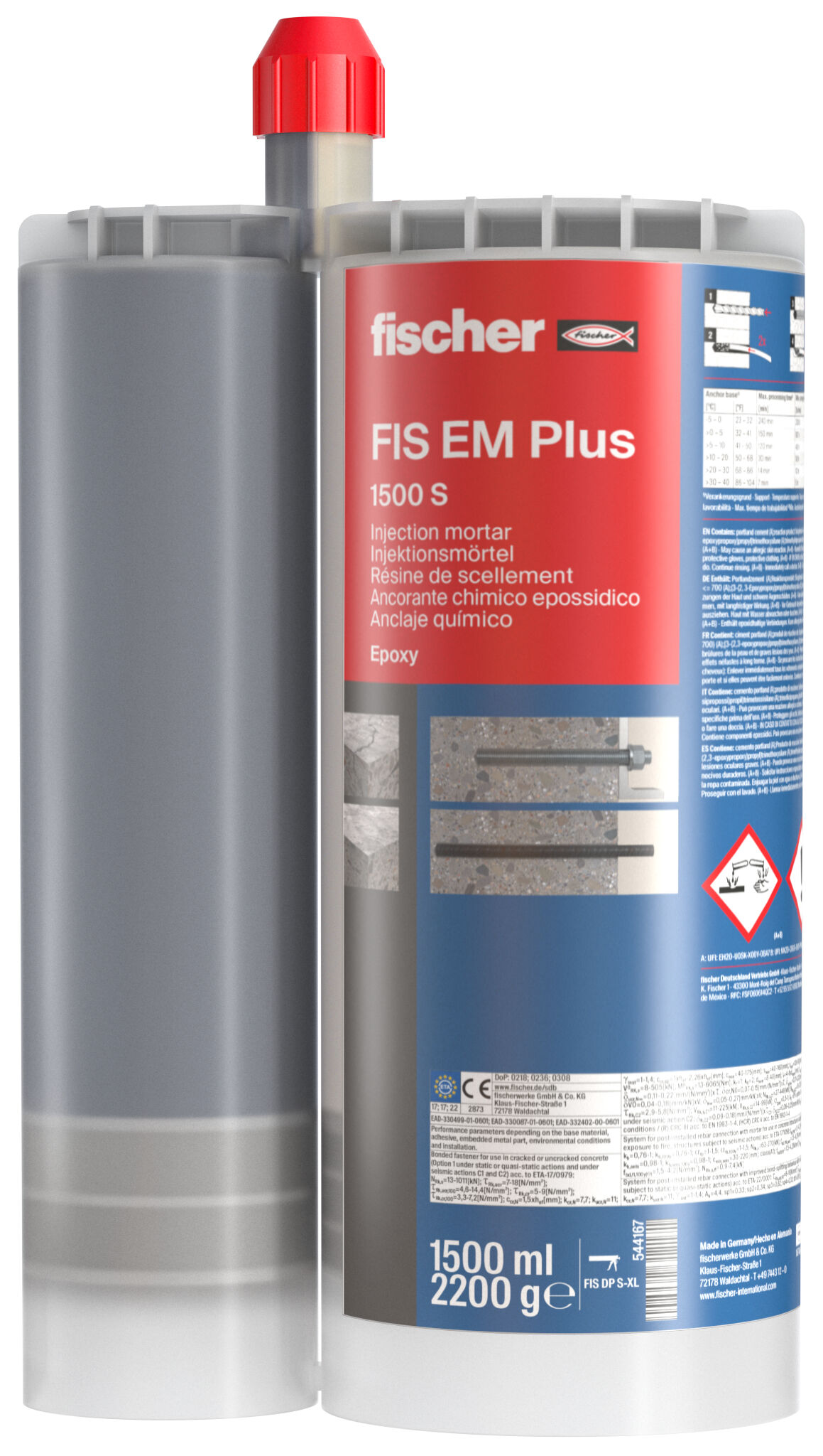 Product Picture: "fischer Epoxy Injectiemortel FIS EM Plus 1500 S"