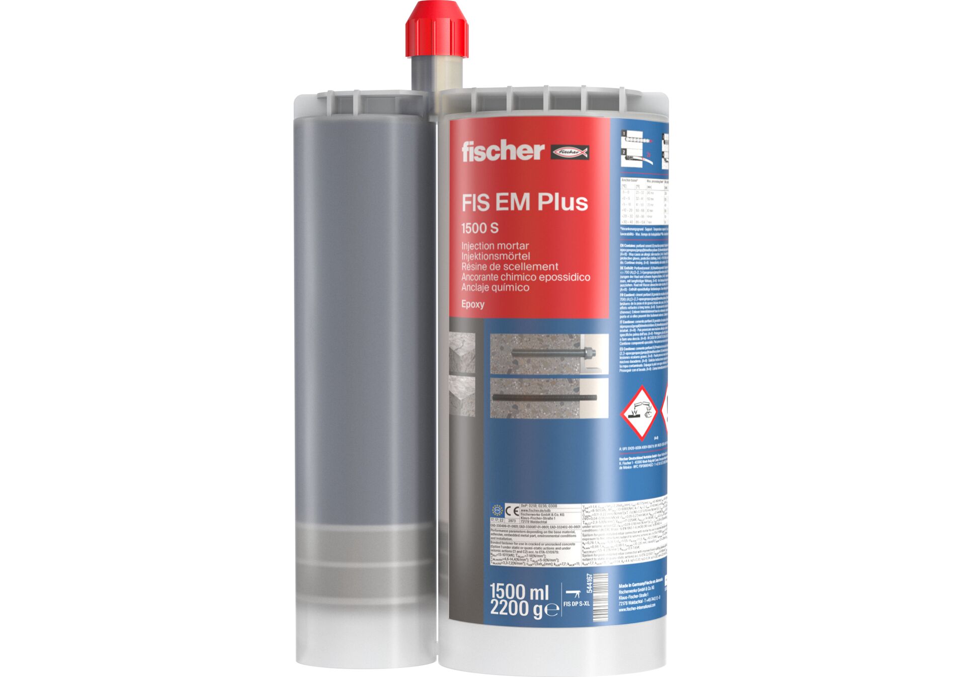 Motar Inj fischer Injection mortar FIS EM Plus 1500 S