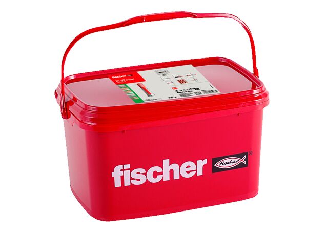Packaging: "fischer DuoPower 10x50 vödörben"