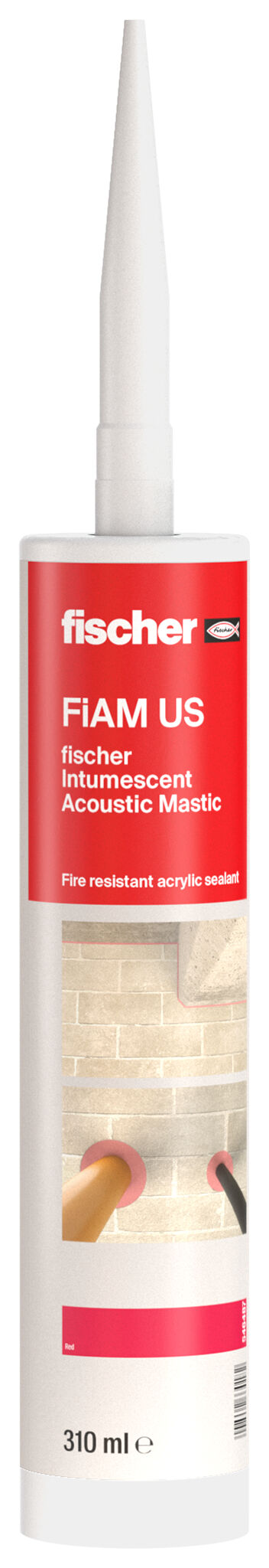 Product Picture: "fischer Intumescent Acoustic Mastic FiAM US 310 ml"