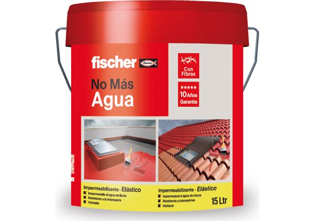 Product Picture: "Impermeabilizante No Mas Agua elástico con fibras 15L Rojo"