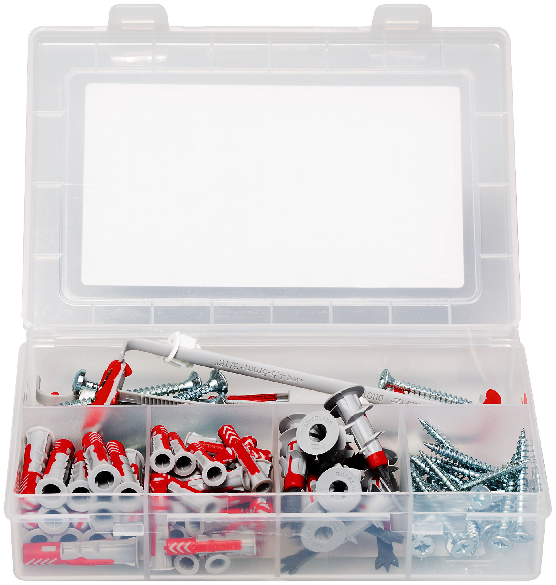 Produktbild: "fischer Meister-Box Rund ums Haus + Schrauben (91 Teile)"