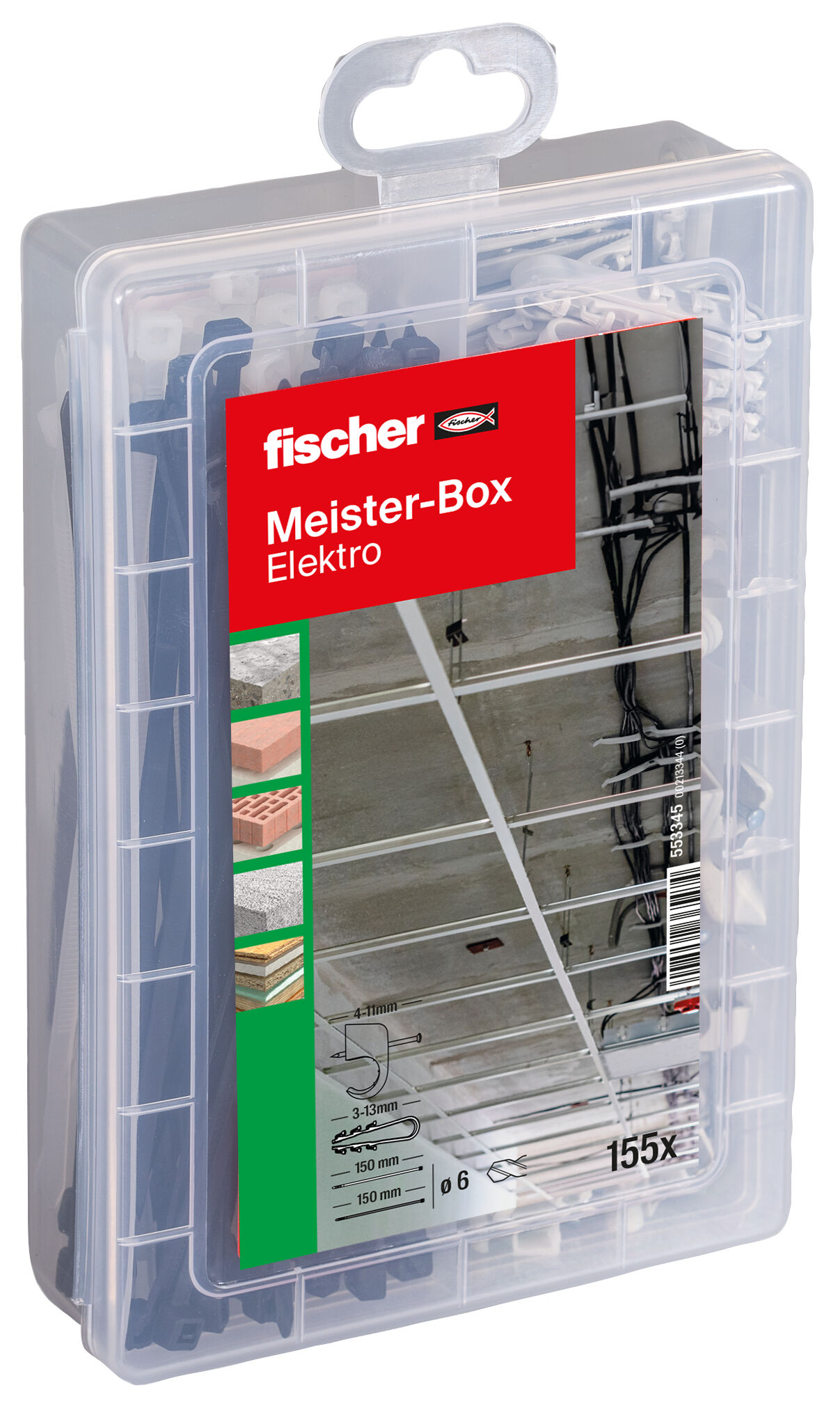 Produktbild: "fischer Meister-Box Elektro (155 Teile)"