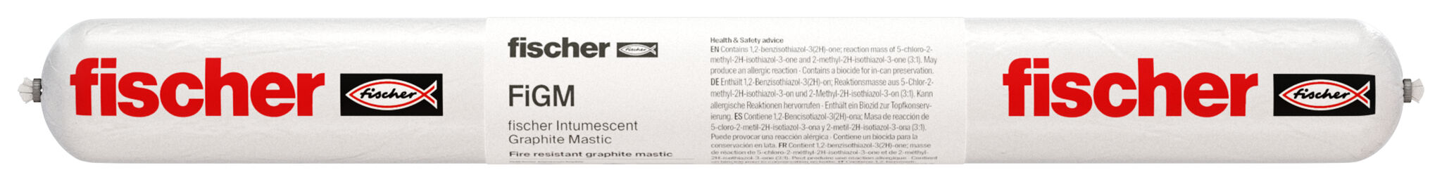 Product Picture: "Masilla intumescente de grafito para pasos de cables y tuberías combustibles."