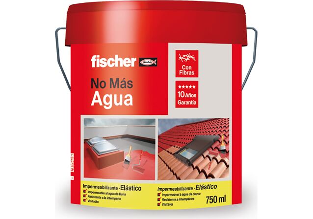 Product Picture: "Impermeabilizante No Mas Agua elástico con fibras 1 kg Rojo"