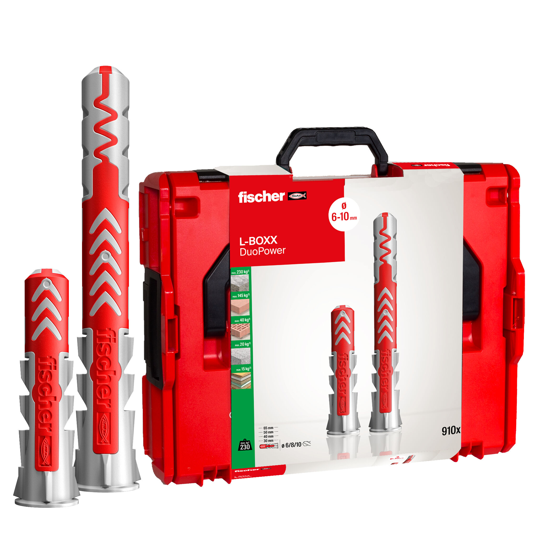 Produktbild: "fischer L-BOXX 102 DuoPower (910 Teile)"