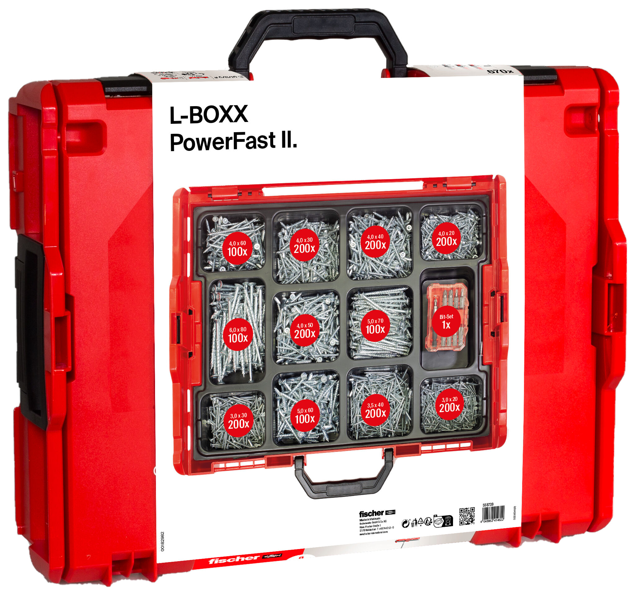 Packaging: "fischer L-BOXX 102 PowerFast II"