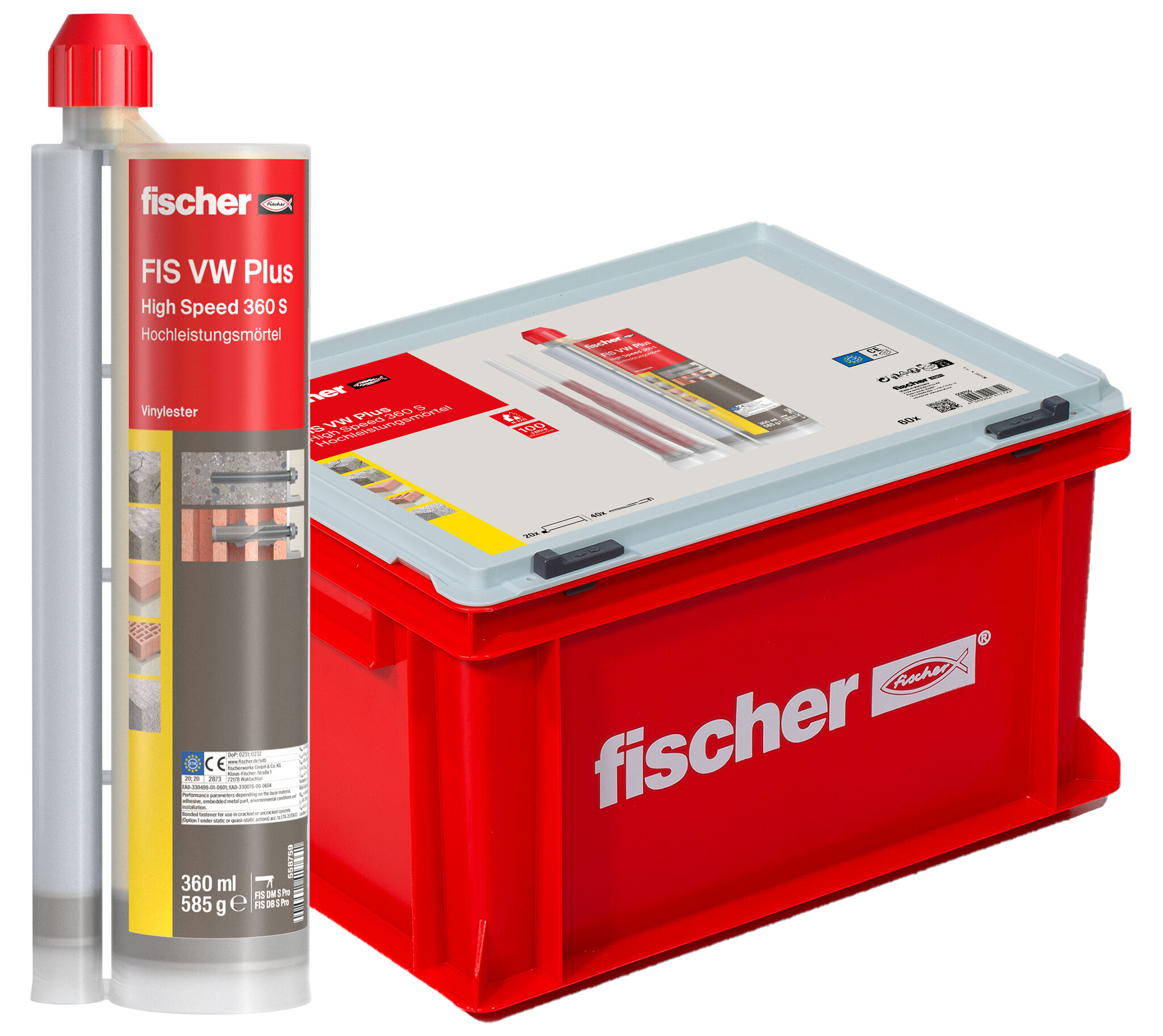 Produktbild: "fischer Hochleistungsmörtel FIS VW Plus High Speed 360 S HWK G"