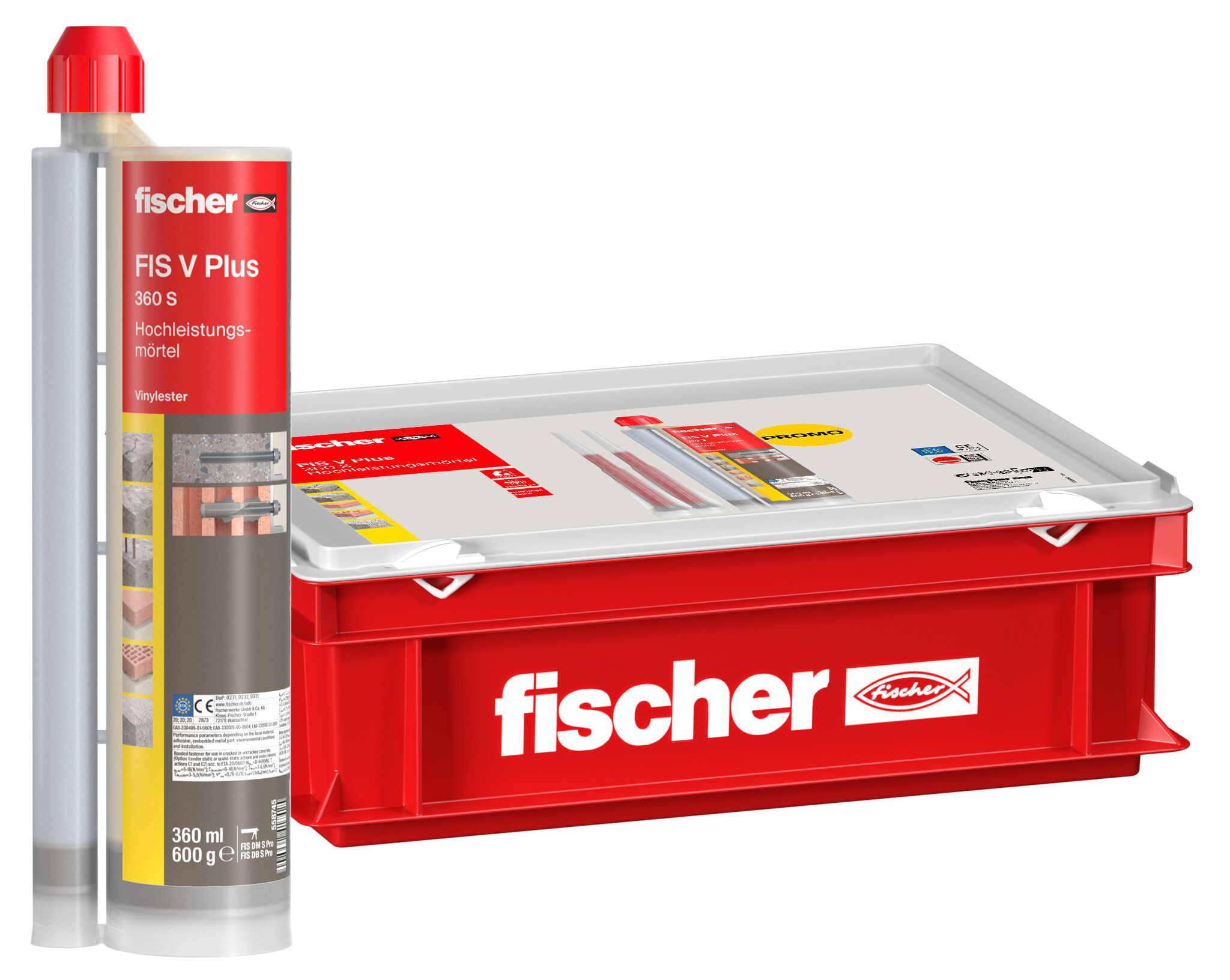 Produktbild: "fischer Hochleistungsmörtel FIS V Plus 360 S Handwerkerkoffer klein"
