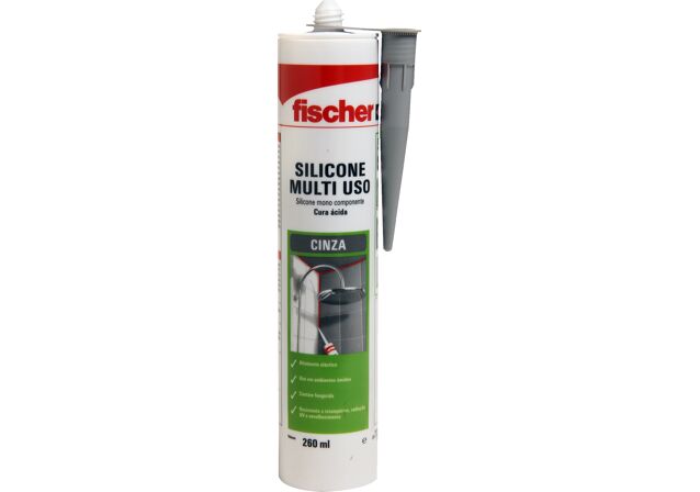 Product Picture: "Silicone Acético Cinza 260ml fischer"