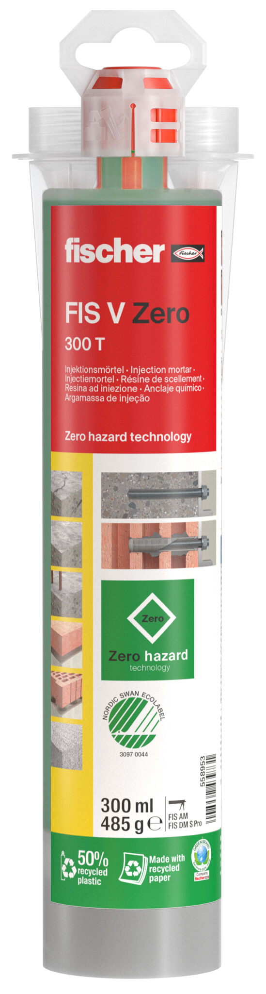 Produktbild: "fischer Injektionsmörtel FIS V Zero 300 T"