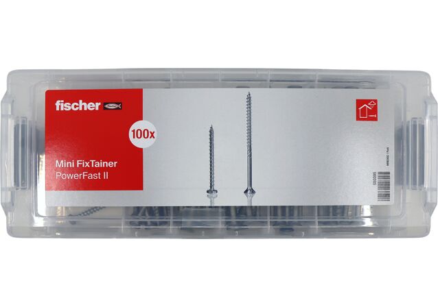 Product Picture: "fischer MiniFixTainer PowerFast II - BC bonussinkityillä uppo- ja kupukantaisilla ruuveilla"