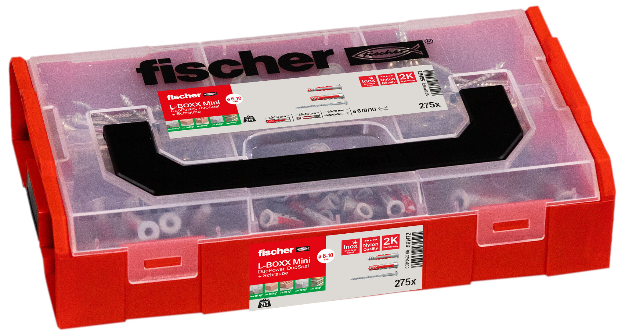 Produktbild: "fischer L-BOXX mini DuoPower und DuoSeal + Schraube (275 Teile)"