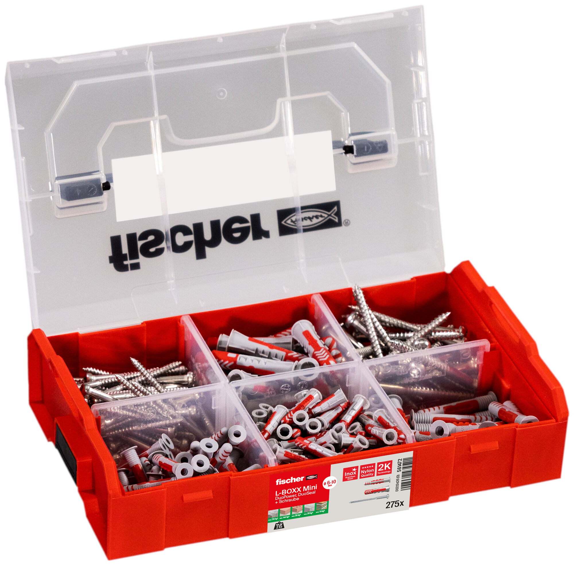 Produktbild: "fischer L-BOXX mini DuoPower und DuoSeal + Schraube (275 Teile)"