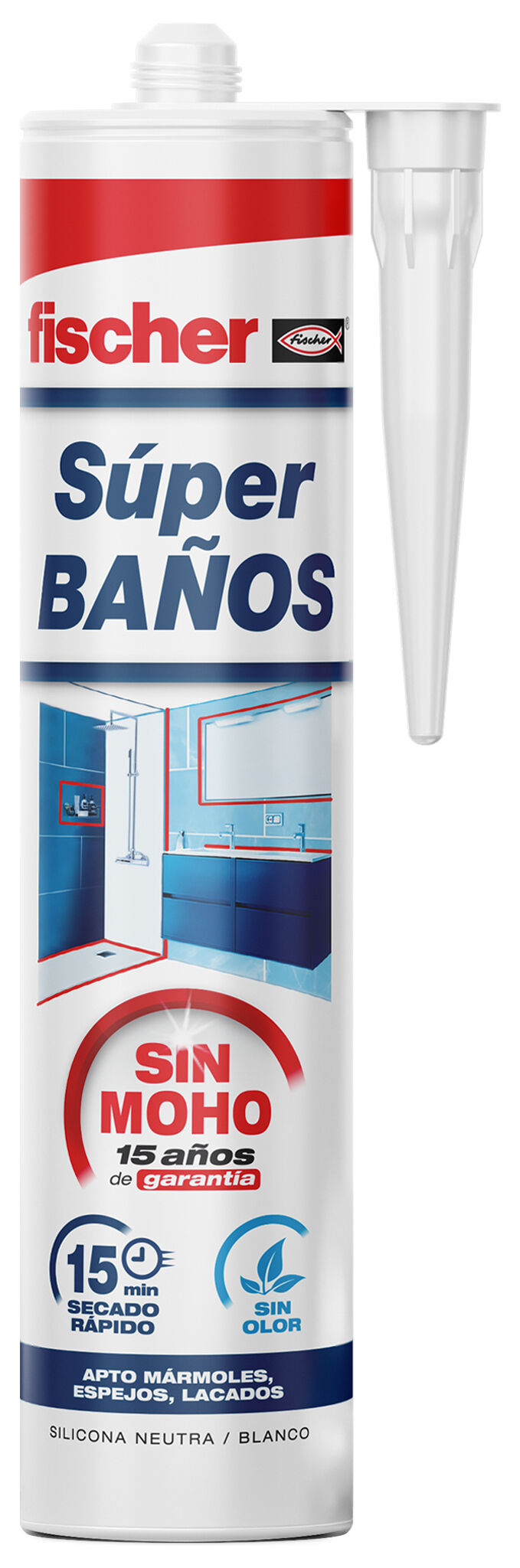 Product Picture: "Silicona Superbaños Blanca"