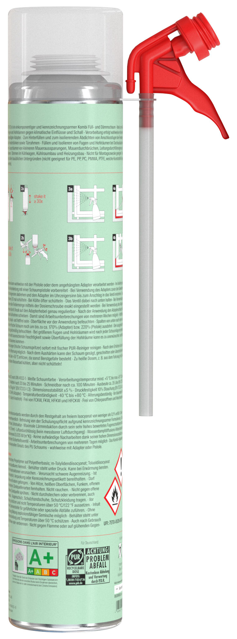 Produktbild: "fischer Monomerarmer PU-Schaum PU-P EVO 750 B2"
