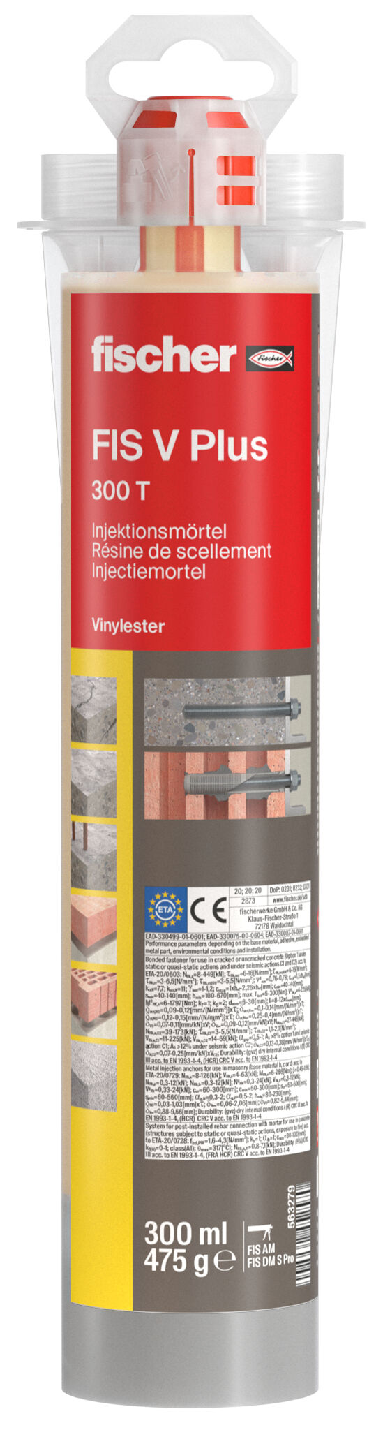 Product Picture: "fischer Injection mortar FIS V Plus 300 T"