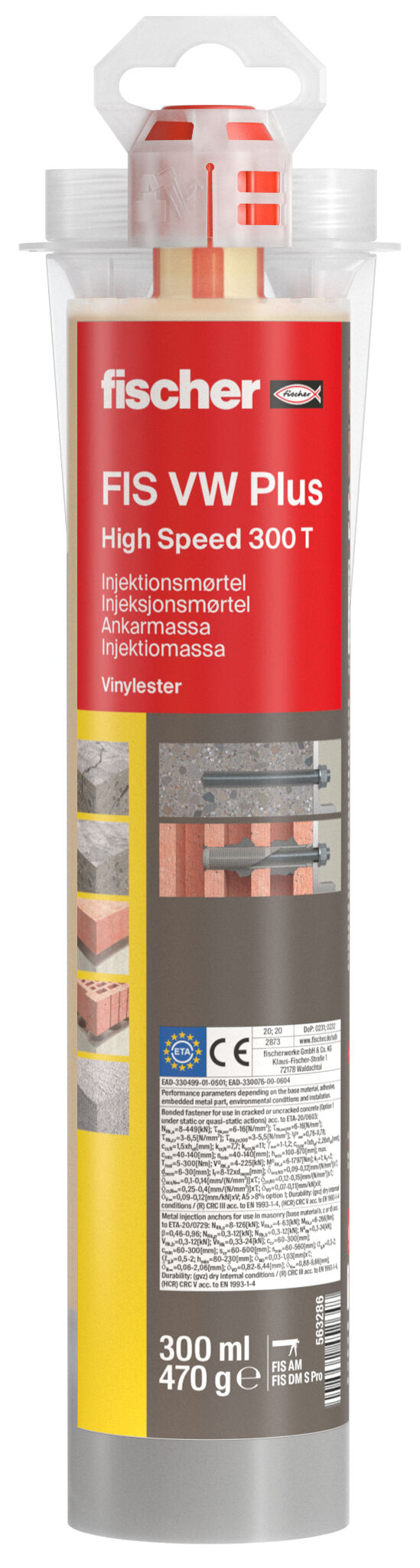 Product Picture: "fischer Injektiomassa FIS VW Plus 300 T"