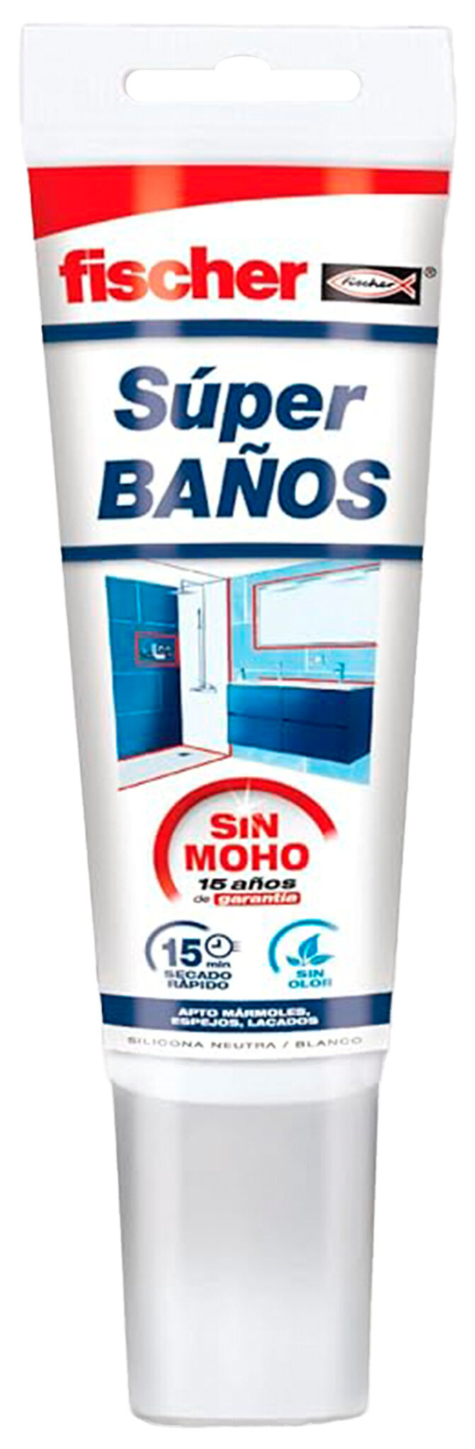 Product Picture: "Tubo de Silicona SuperBaños Blanca - 100 ml"