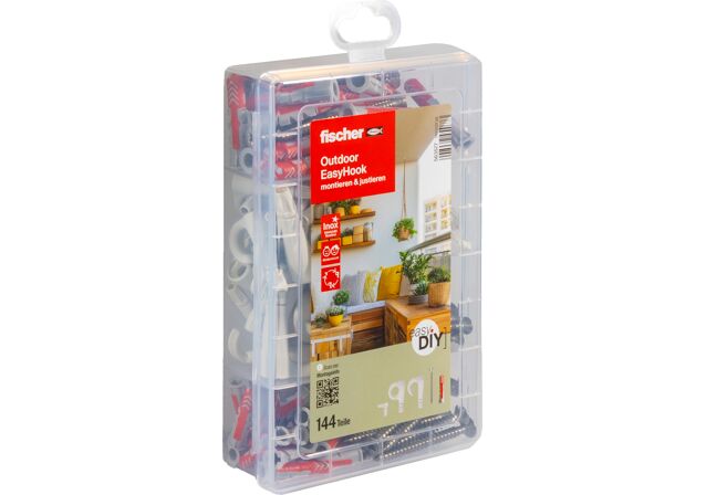 Produktbild: "fischer EasyDIY Box Outdoor EasyHook (144 Teile)"