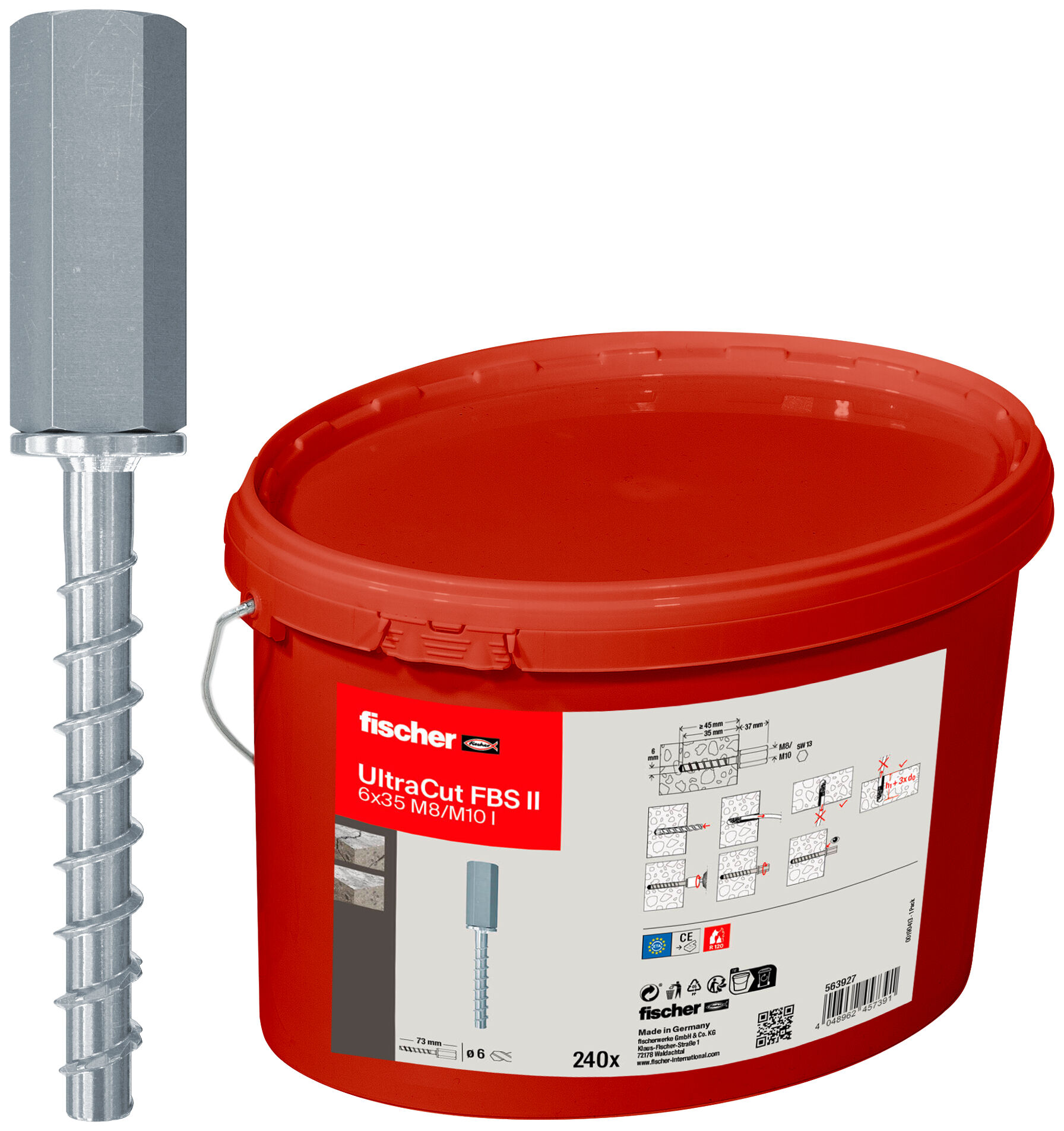 Foto Prodotto: "FBS II 6x35 M8/M10 I vite per calcestruzzo con filettatura interna"