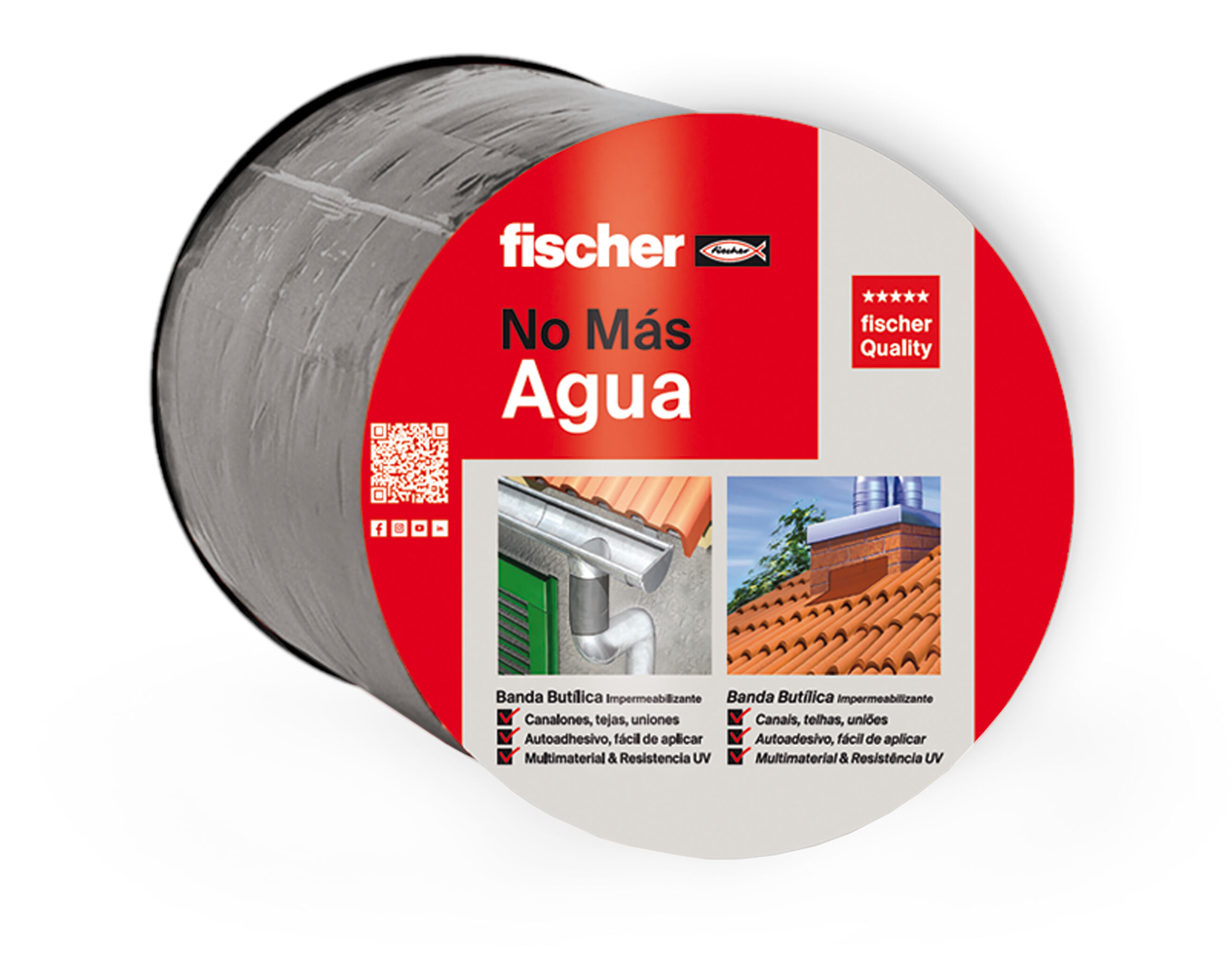 Product Picture: "Cinta de goma de butilo 10cm x 10m x 0,6 mm Gris"