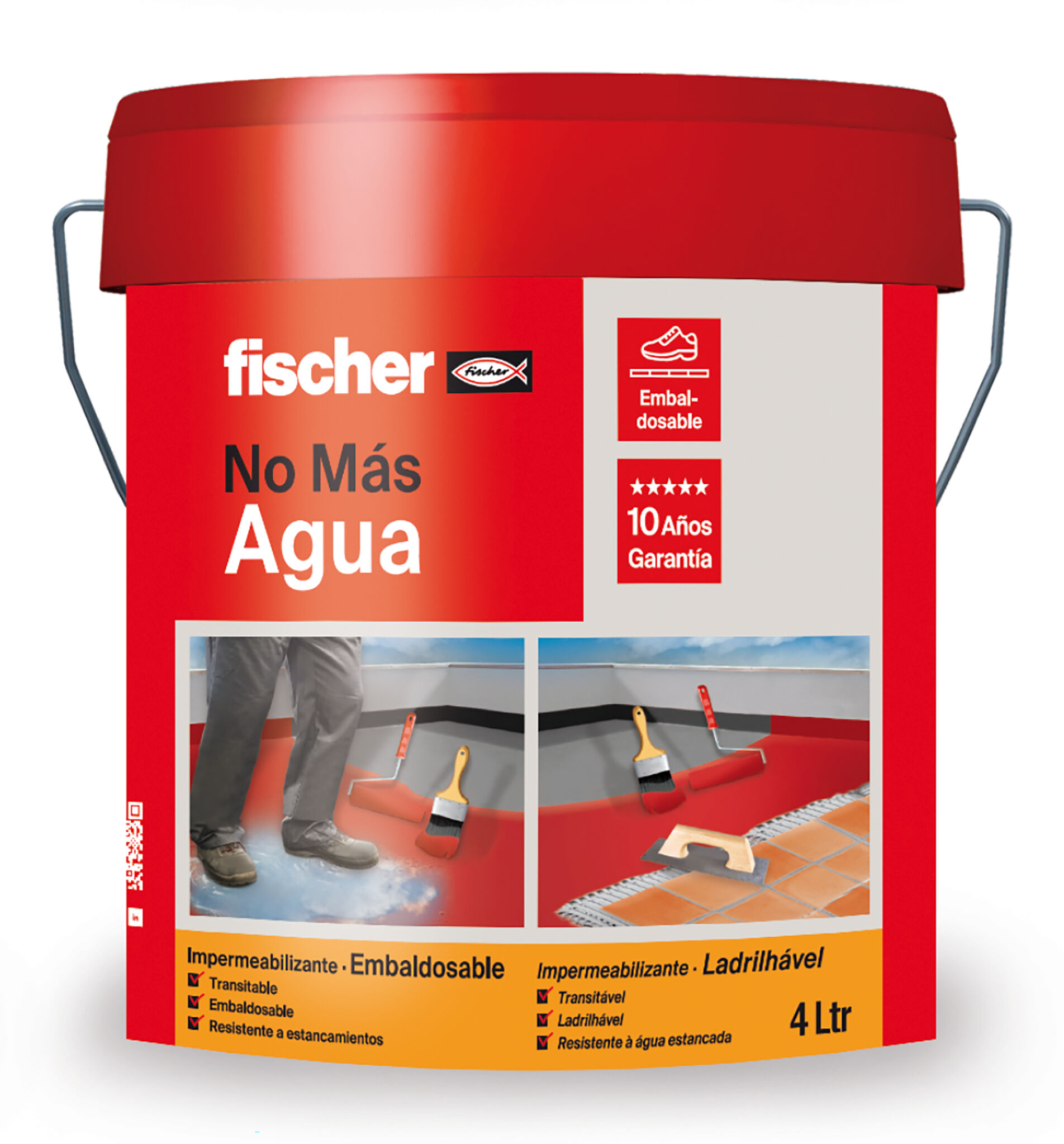 Product Picture: "Impermeabilizante No Más Agua Embaldosable 4L Gris"