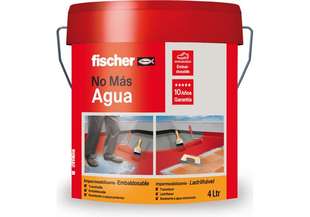 Product Picture: "Impermeabilizante No Más Agua Embaldosable 4L Gris"