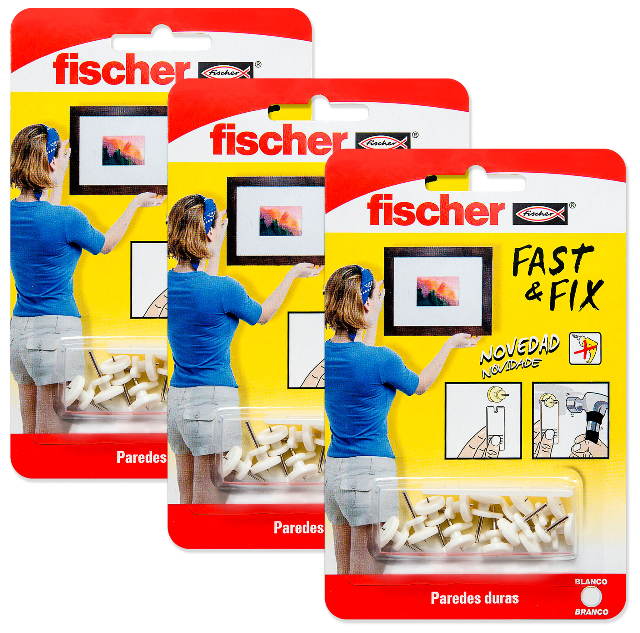 Product Picture: "fischer Fijacuadros Blanco 8 uds (Pack de 3)"