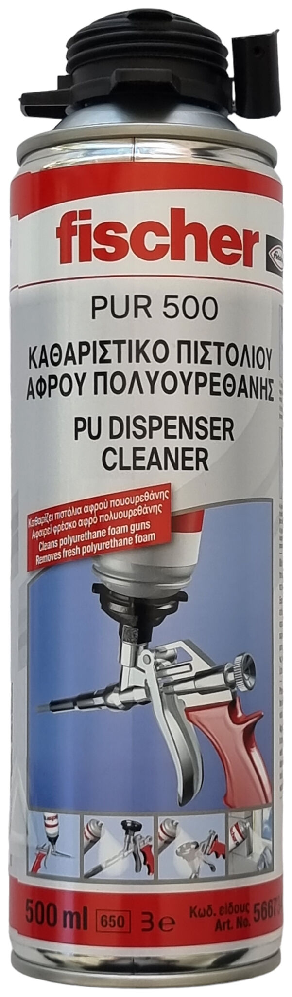 Product Picture: "Καθαριστικό αφρού πολυουρεθάνης fischer PUR 500"