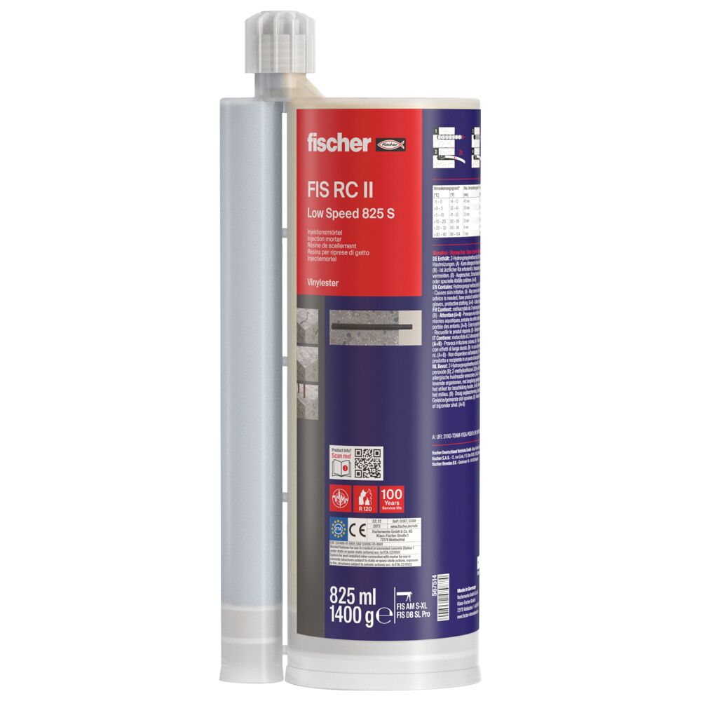 Code Connection Fis fischer RebarConnect FIS RC II Low Speed 825 S