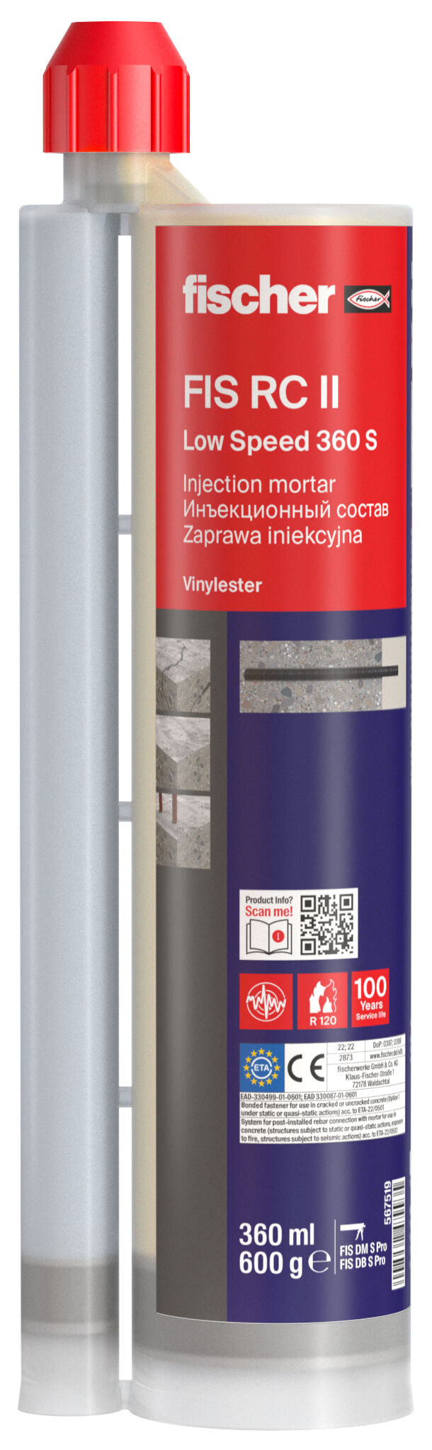 Product Picture: "fischer RebarConnect FIS RC II Low Speed 360 S"