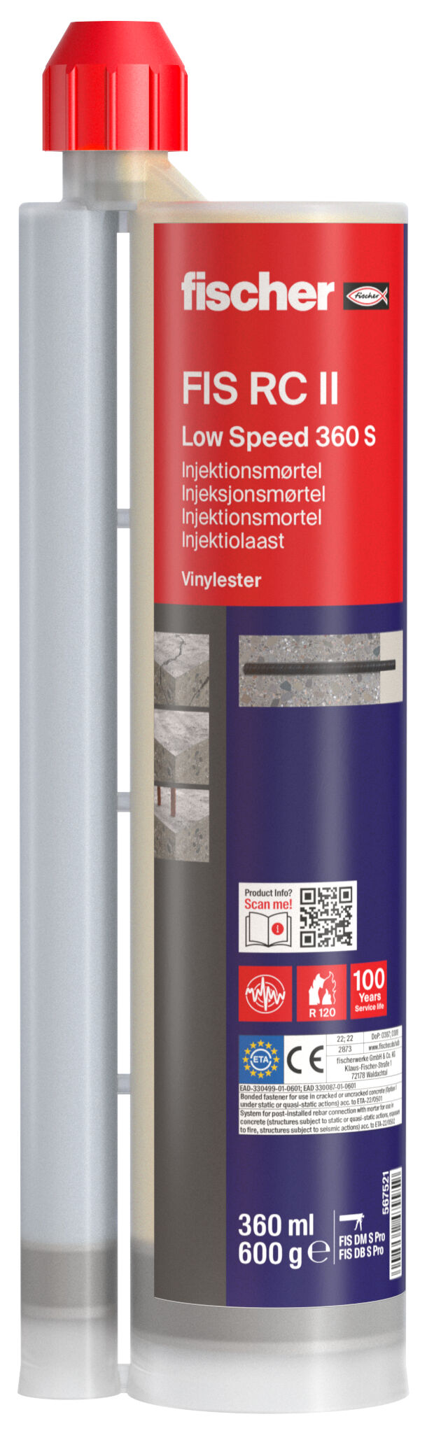 Product Picture: "fischer RebarConnect FIS RC II Low Speed 360 S"