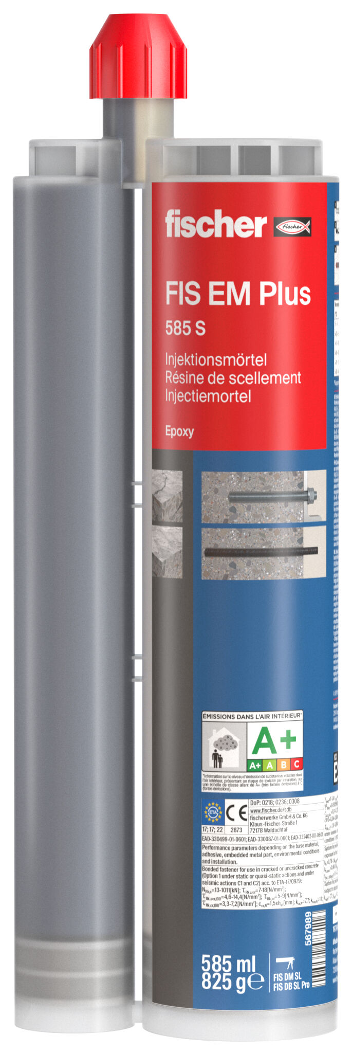 Product Picture: "fischer Epoxy mortar FIS EM Plus 585 S"