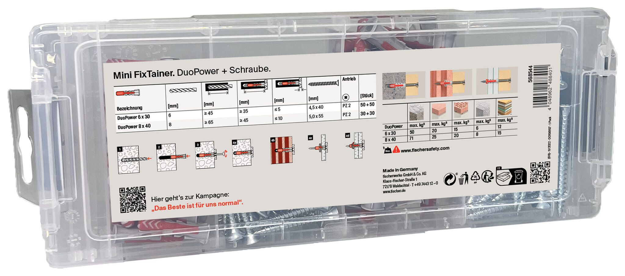 Produktbild: "fischer „Klopp Signature“ Aktionsbox. Das Beste ist für uns normal."