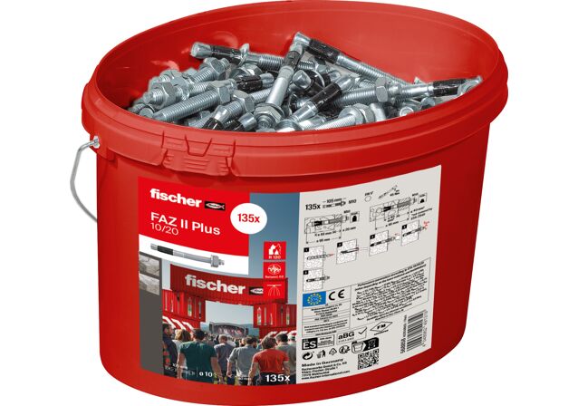 Product Picture: "fischer bolt anchor FAZ II Plus 10/20 bucket"