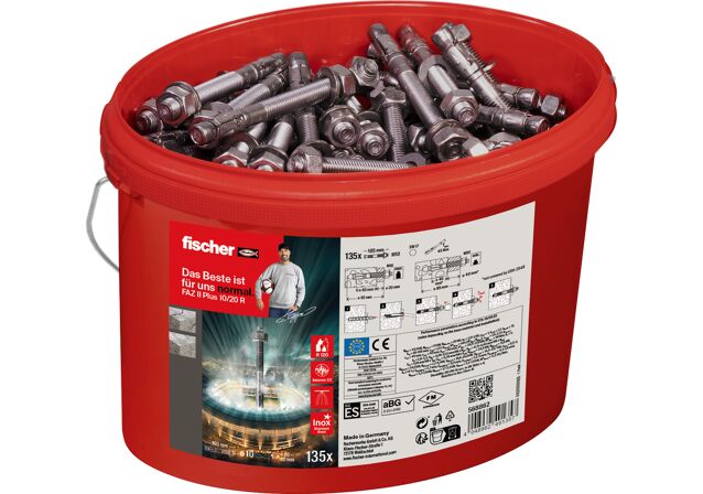 Produktbild: "fischer Bolzenanker FAZ II Plus 10/20 R, nichtrostender Stahl, im Eimer"