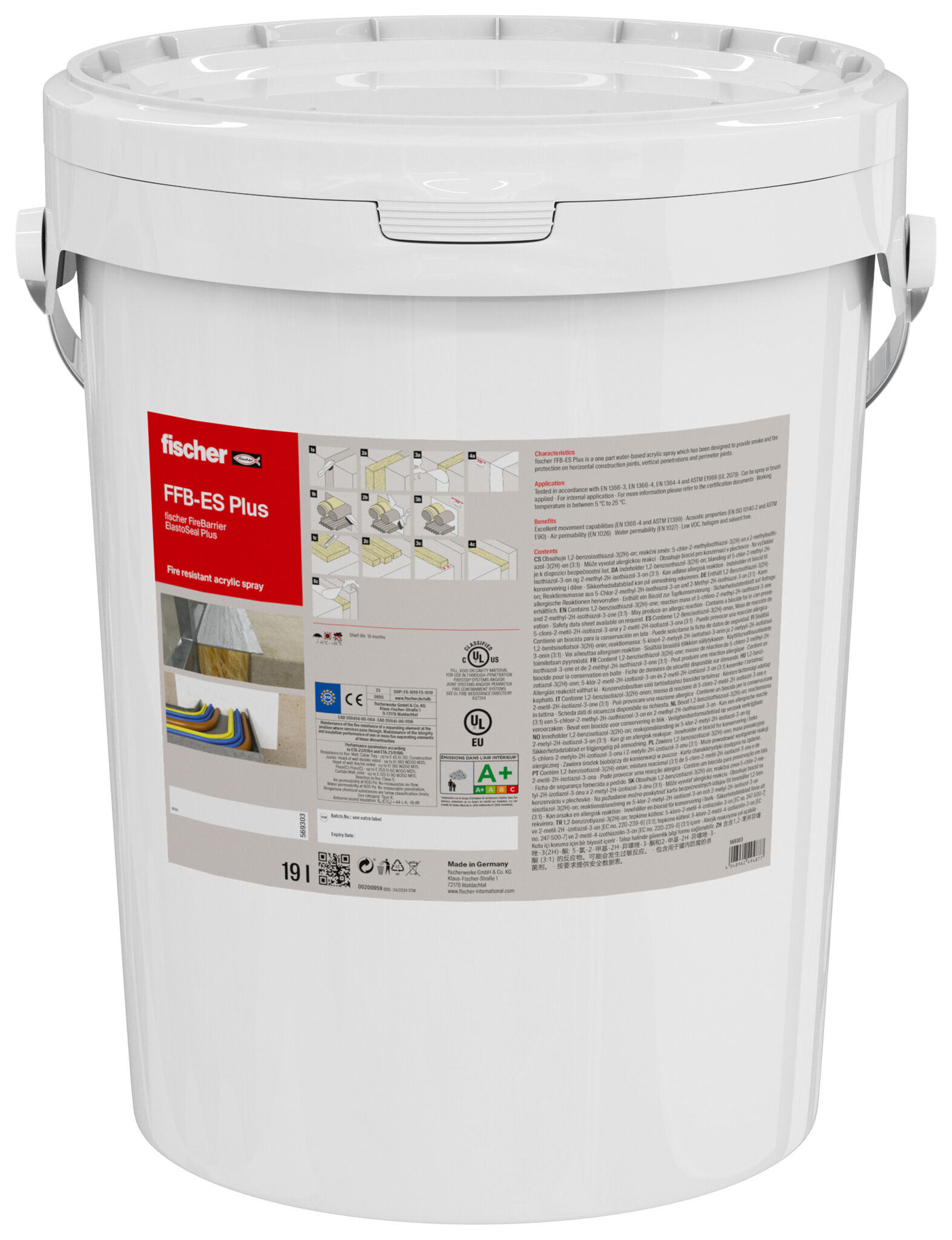 Product Picture: "fischer FireBarrier ElastoSeal Plus FFB-ES Plus WHITE"