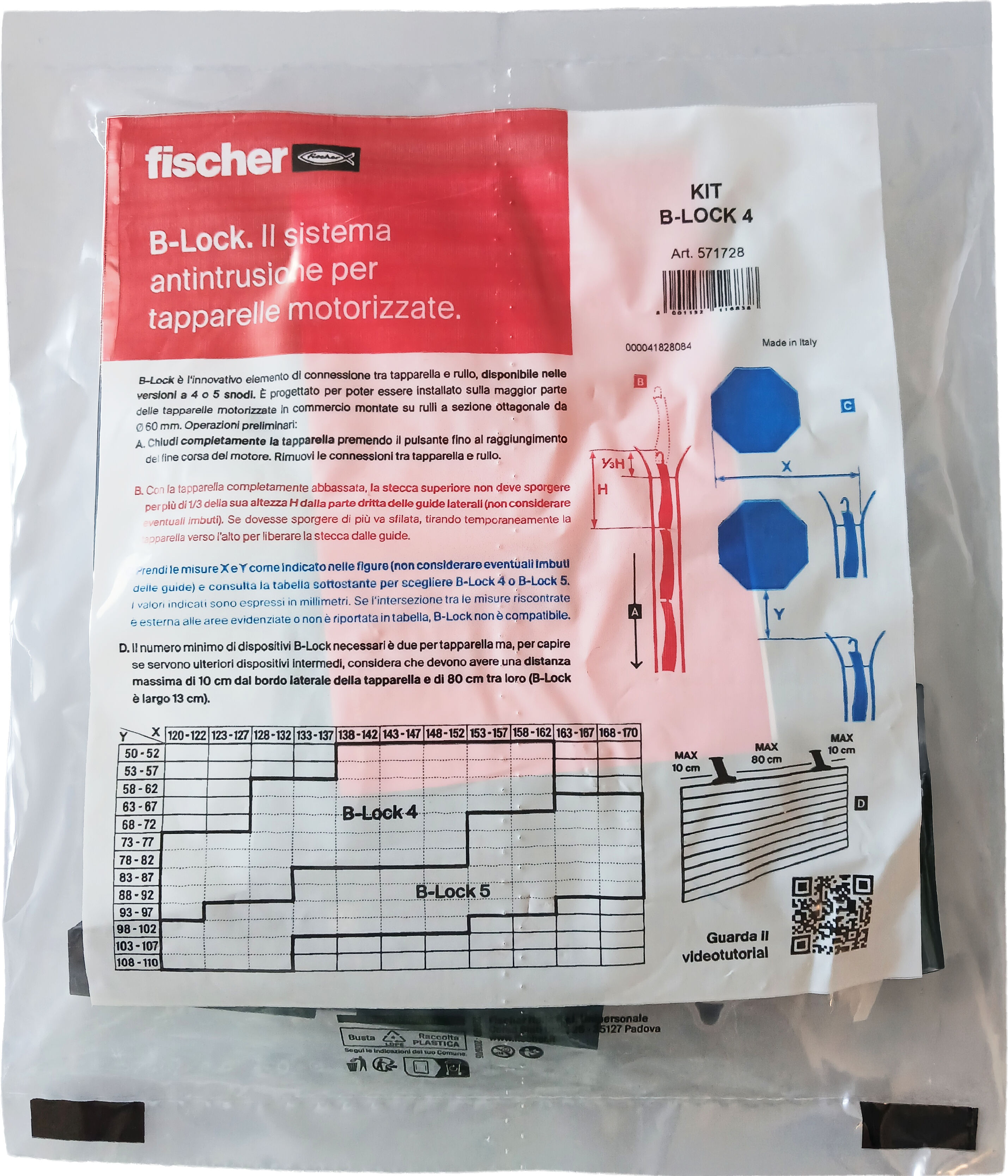 Confezione: "Kit B-lock 4"