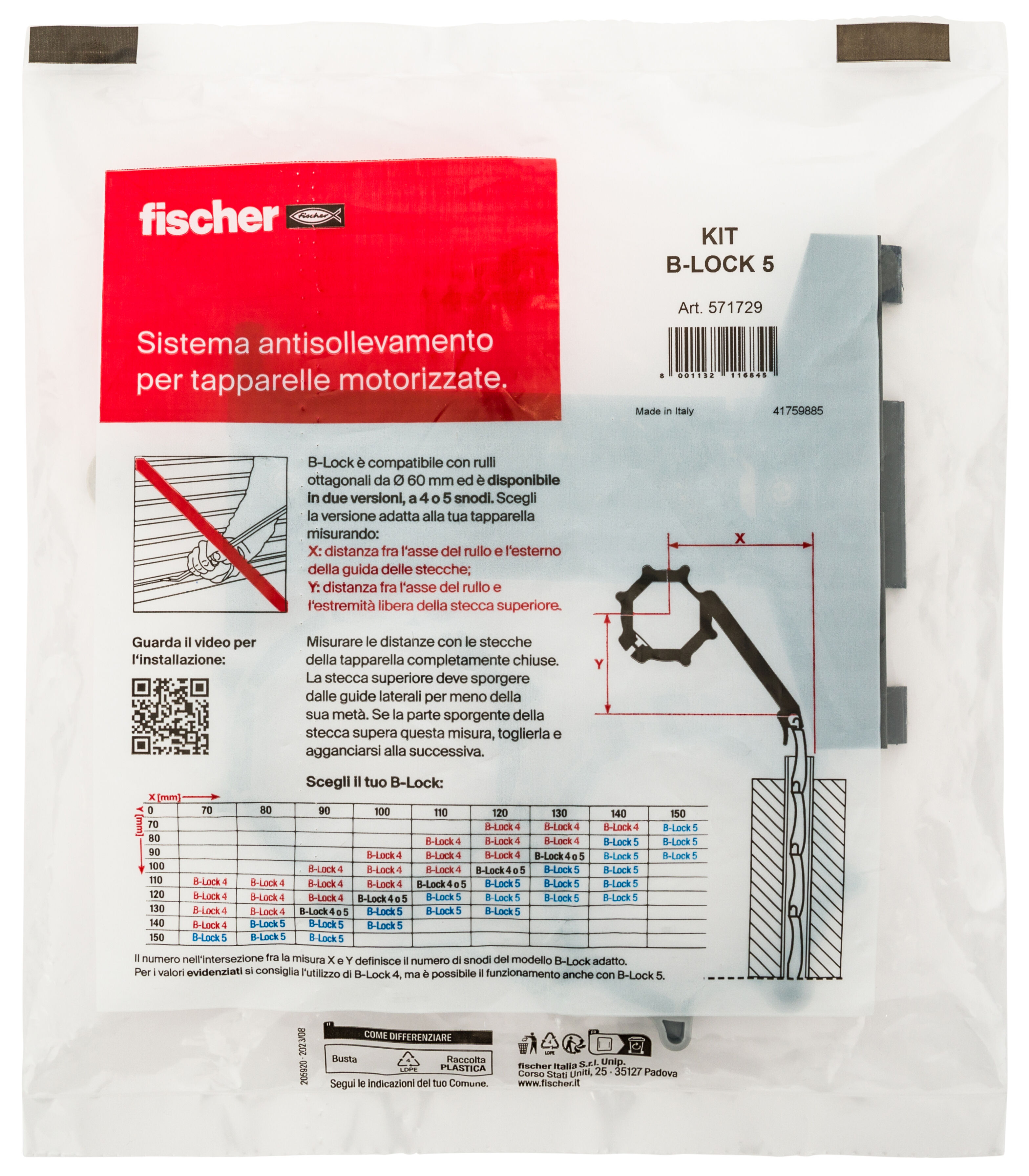 Confezione: "Kit B-lock 5"