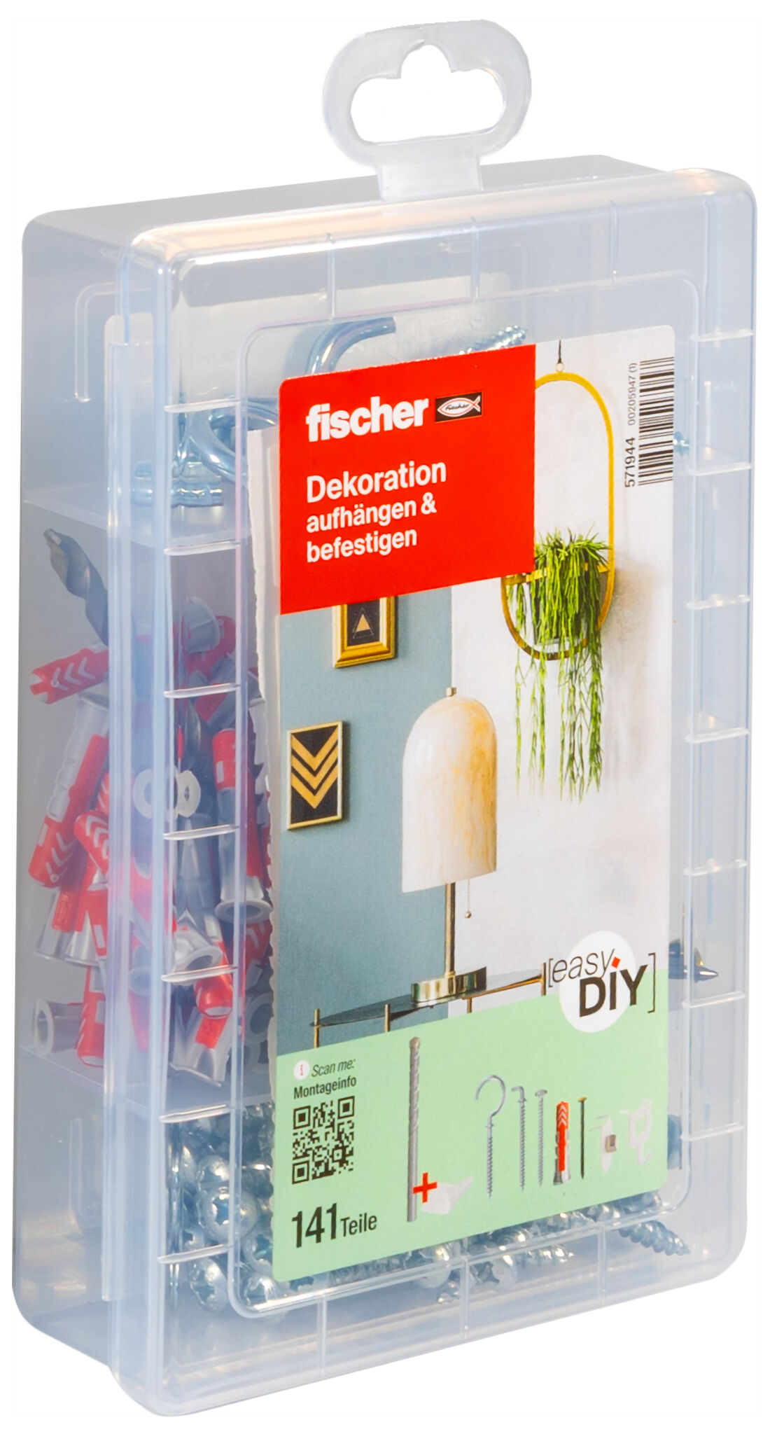 Produktbild: "fischer EasyDIY Box Dekoration (141 Teile)"