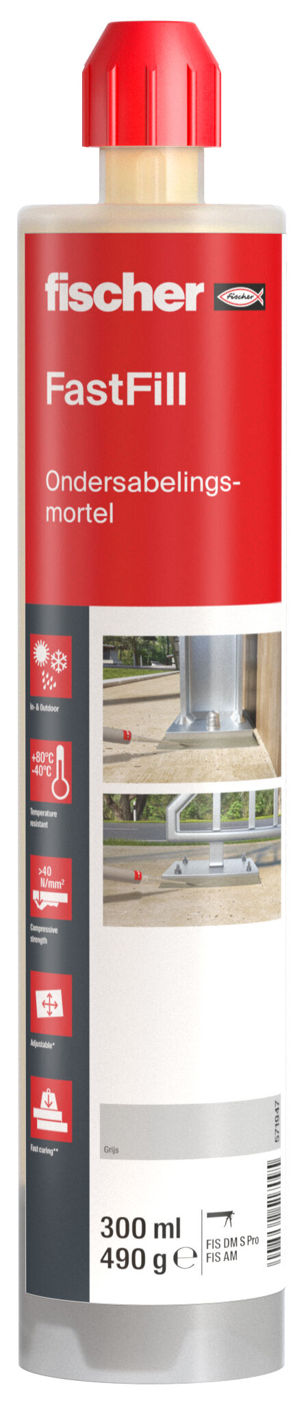 Product Category Picture: "FastFill kétkomponensű feltöltőhabarcs"