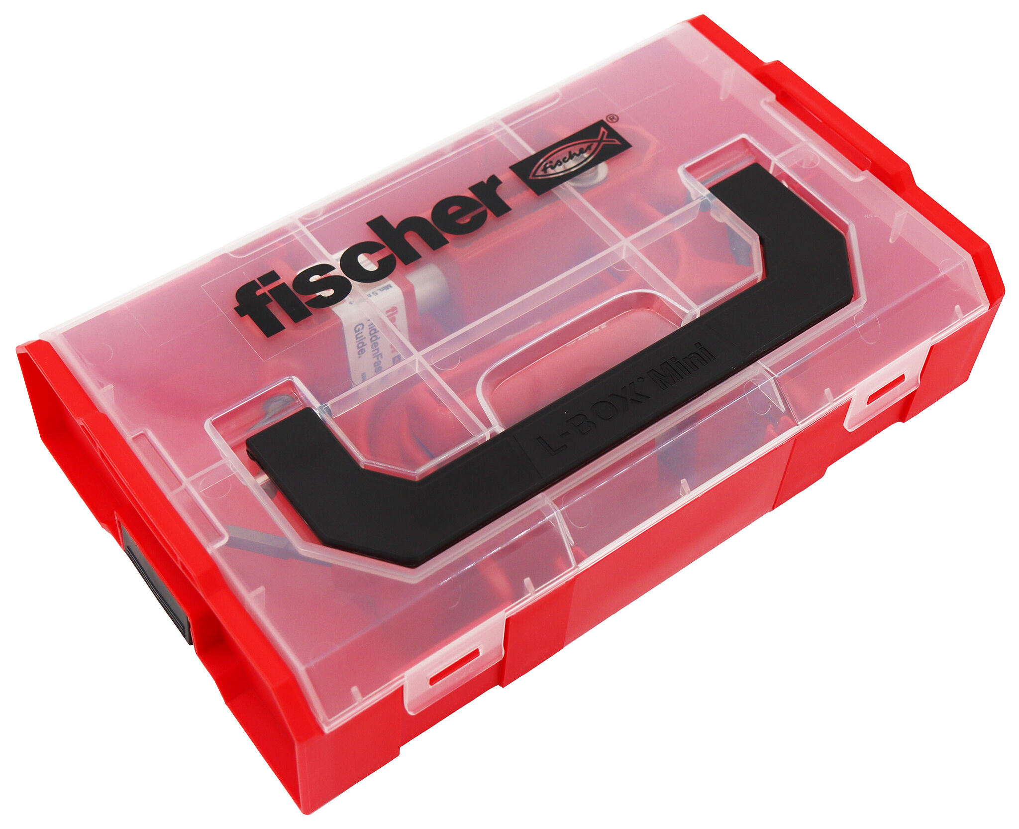 Product Picture: "fischer FixTainer med HiddenFast Guide til HiddenFast ZT terrasseskruer. Til minimum mellemrum mellem terrassebrædder på 5 mm."