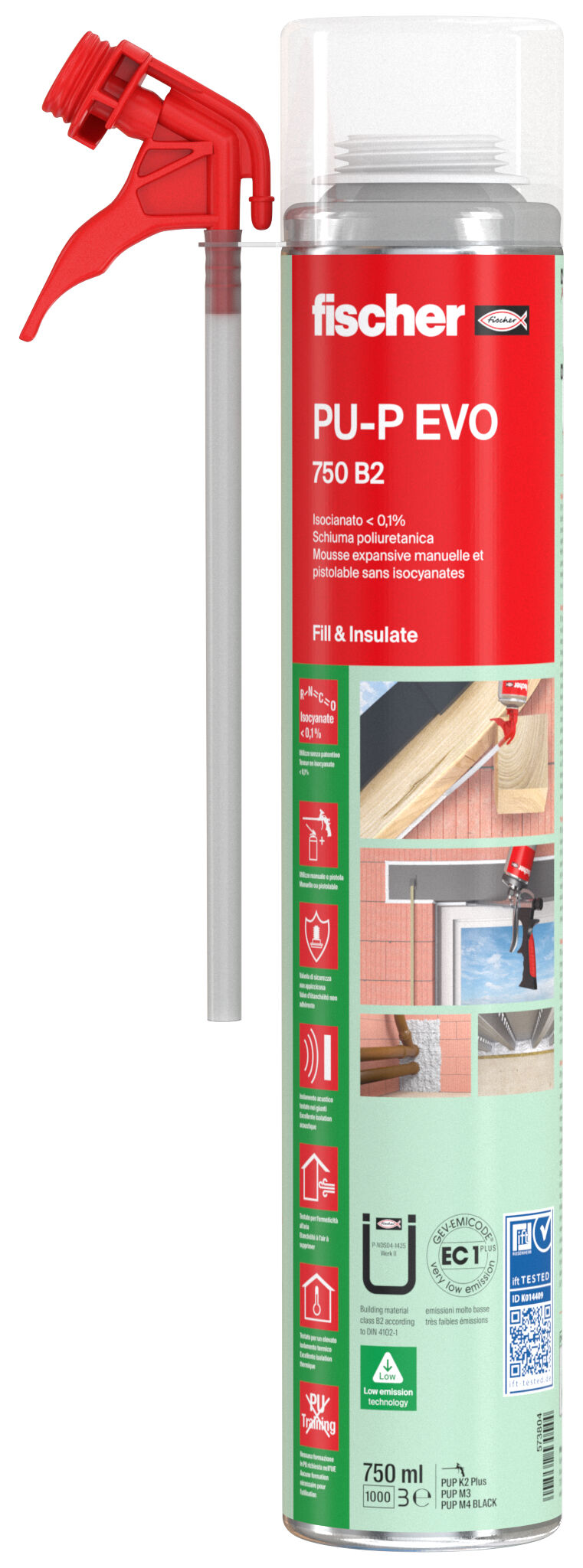 Product Picture: "fischer low monomer PU foam PU-P EVO 750 B2"