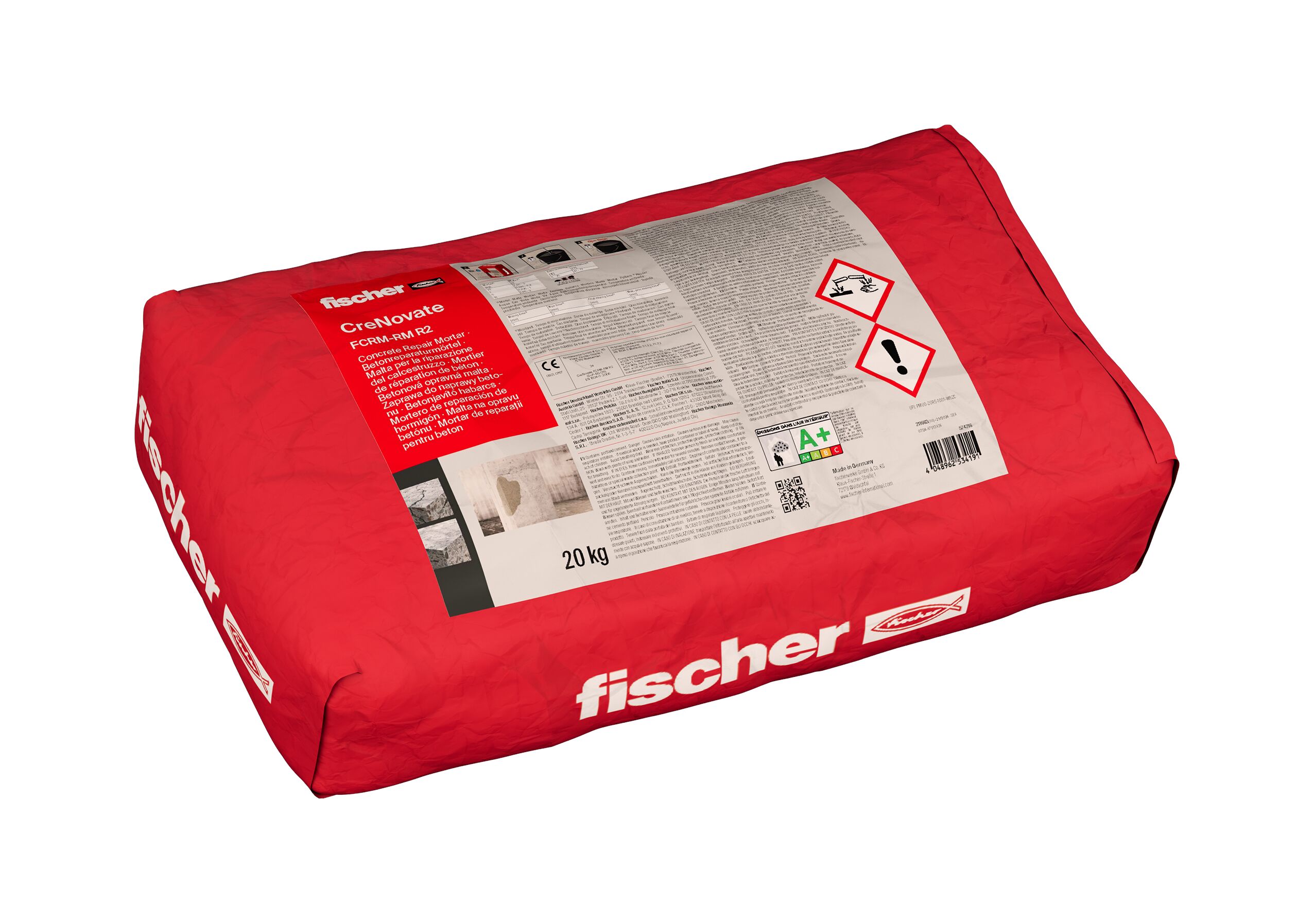 Avtec Box R1 R2 Comm R3 R4 Repair mortar (Class R2, R3 & R4 acc. to EN 1504-3) - fischer India