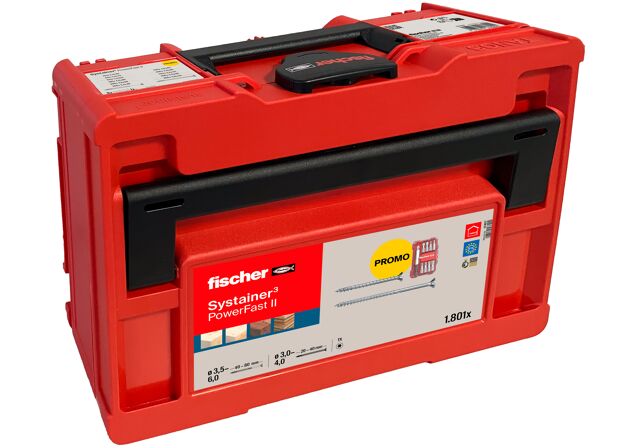 Verpackung: "fischer PowerFast II Systainer-Box M137"