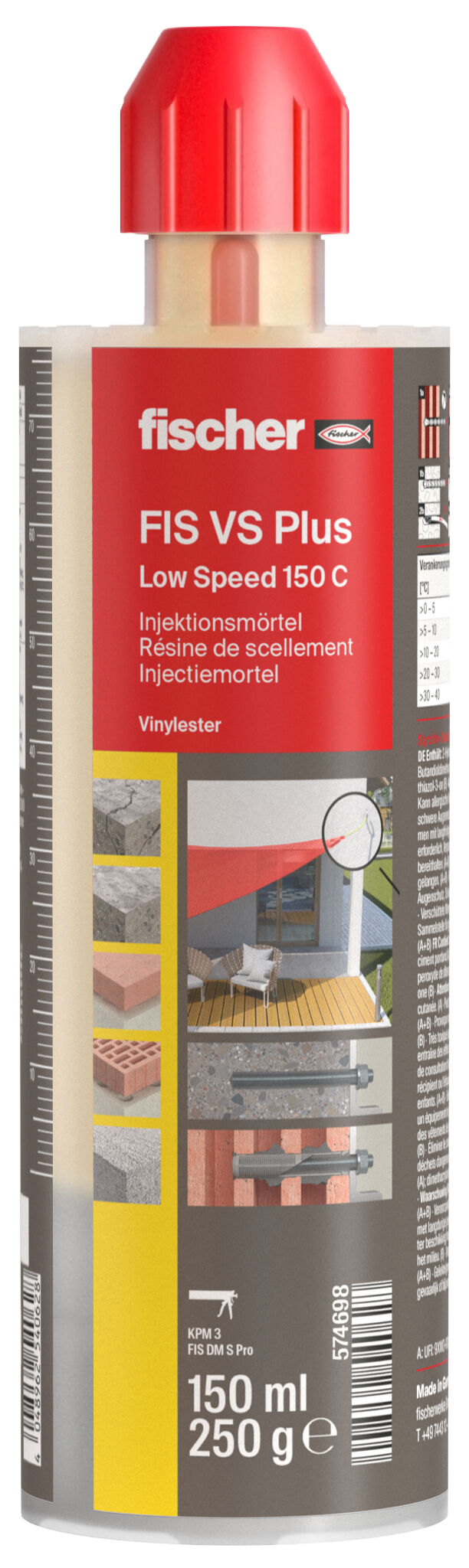 Product Picture: "fischer Résine à injection FIS VS Plus 150 C"